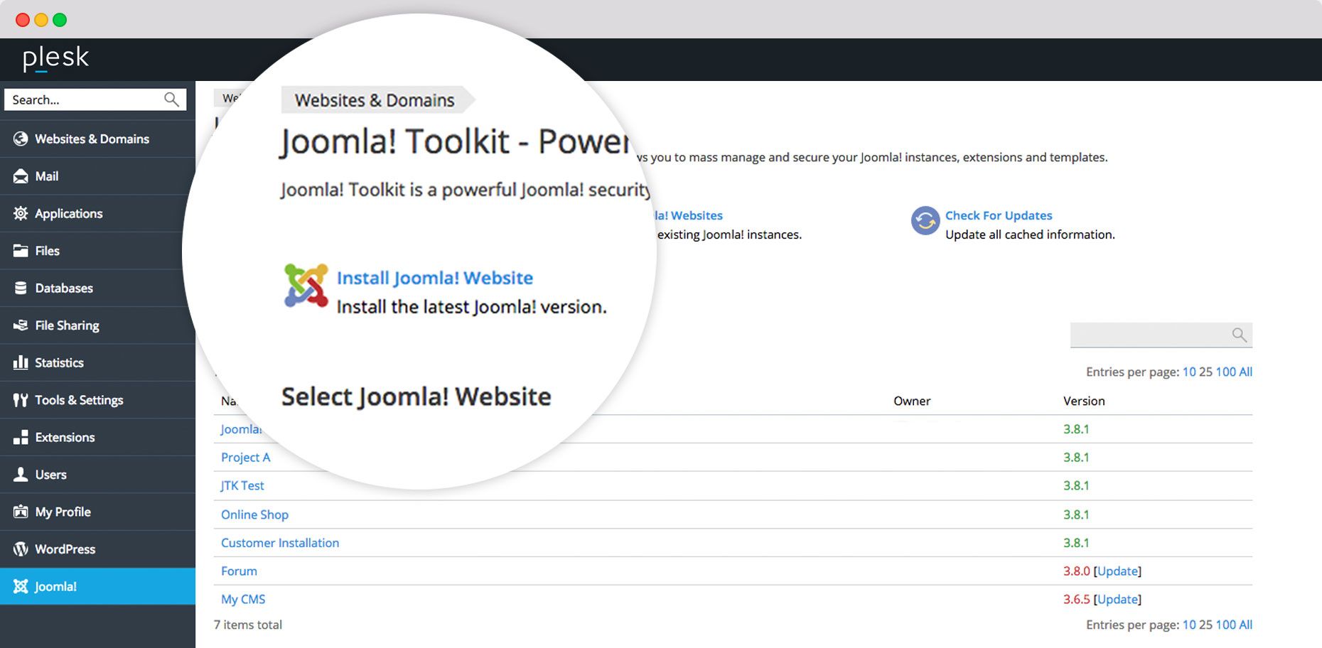 Joomla-Toolkit Screenshot