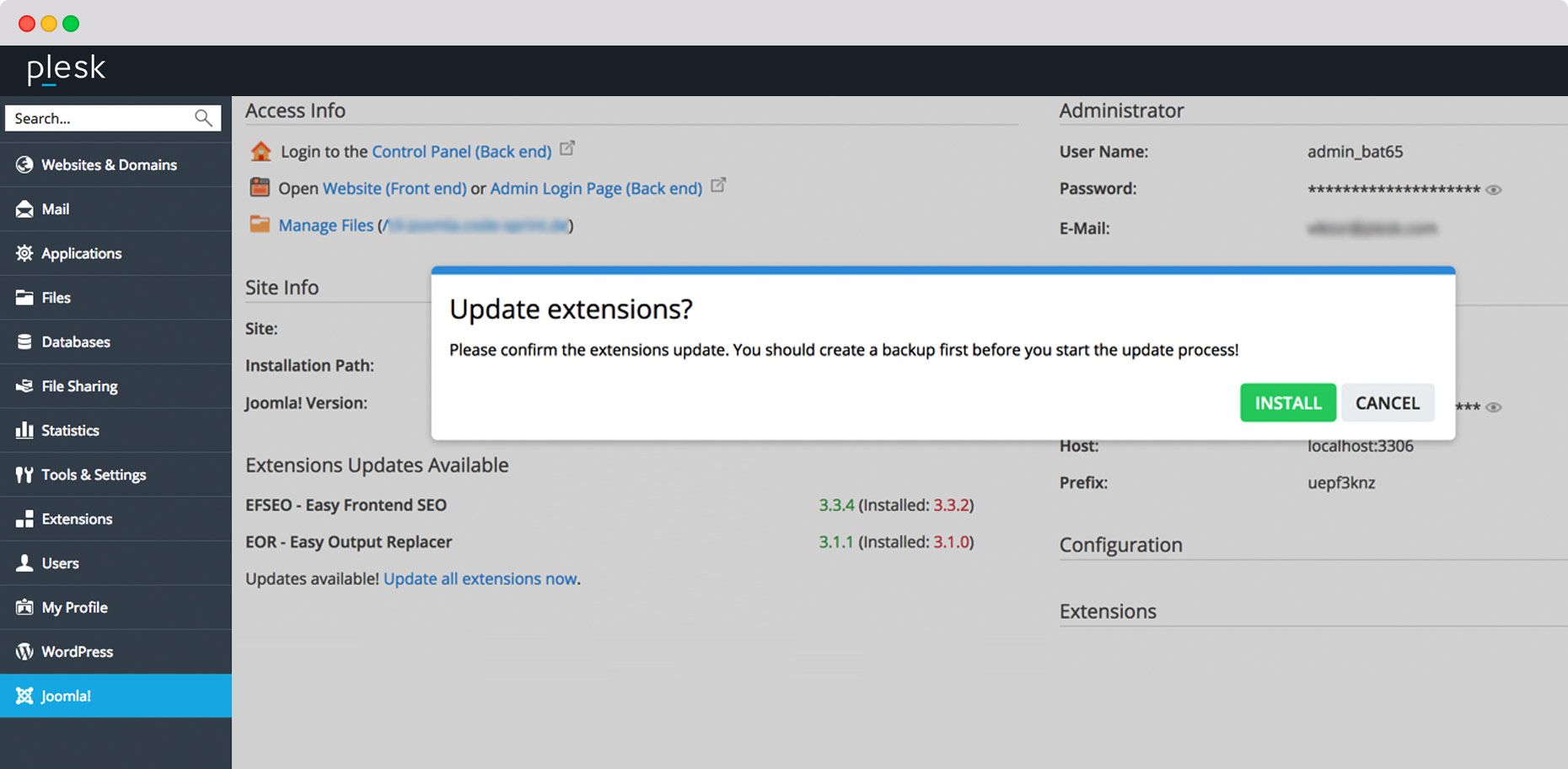 Joomla-Toolkit Screenshot